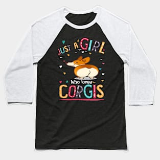 Just A Girl Who Loves Corgi (82) Baseball T-Shirt